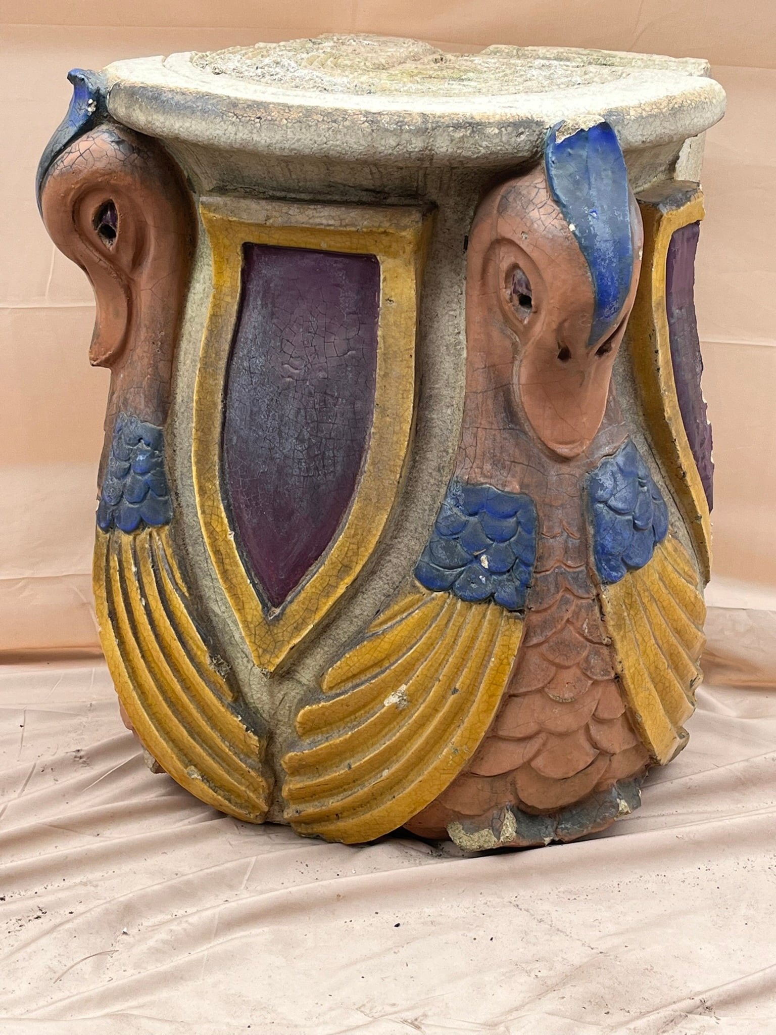 Art Deco Architectural Element, Glazed Terra Cotta (1 of 6)