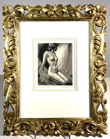 Framed Engraving, Morris Henry Hobbs