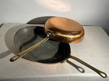 2 Copper Skillets