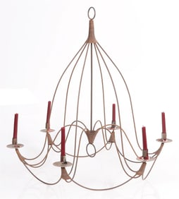 Large Bell-Form Chandelier