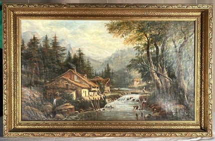 Oil on Canvas Genre Painting