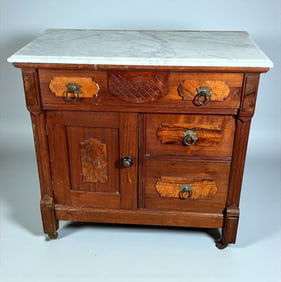 Victorian Marble-Top Washstand