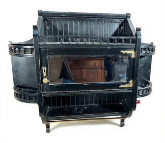 Aesthetic Revival Ebonized Wall Cabinet
