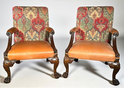 Pair of Georgian Style Armchairs