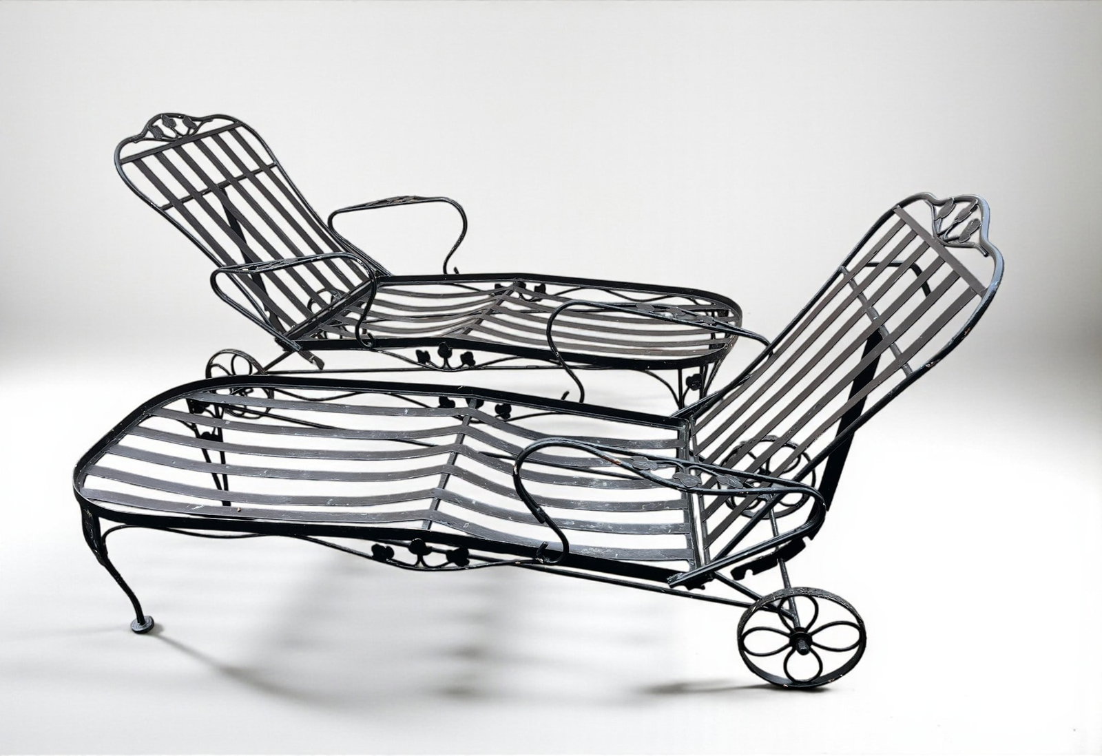 Pair of 1940's Wrought Iron Lounge Chairs (1 of 5)