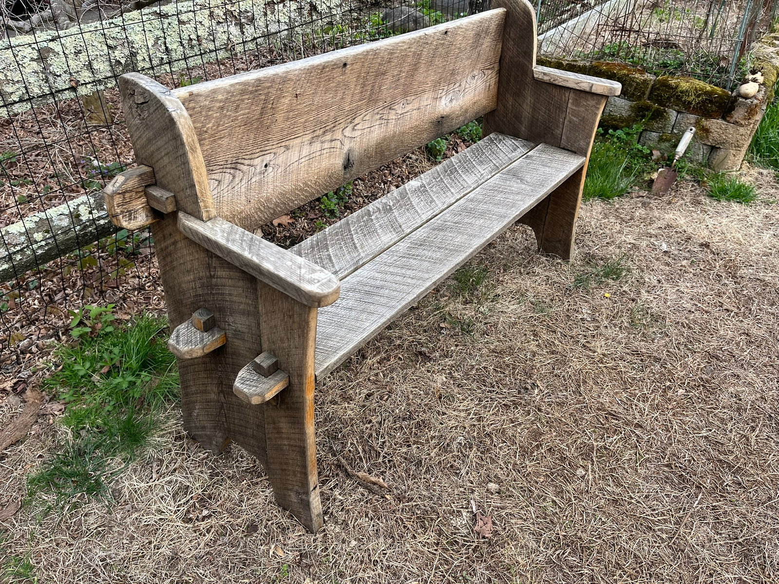 Rustic Garden Bench - 5