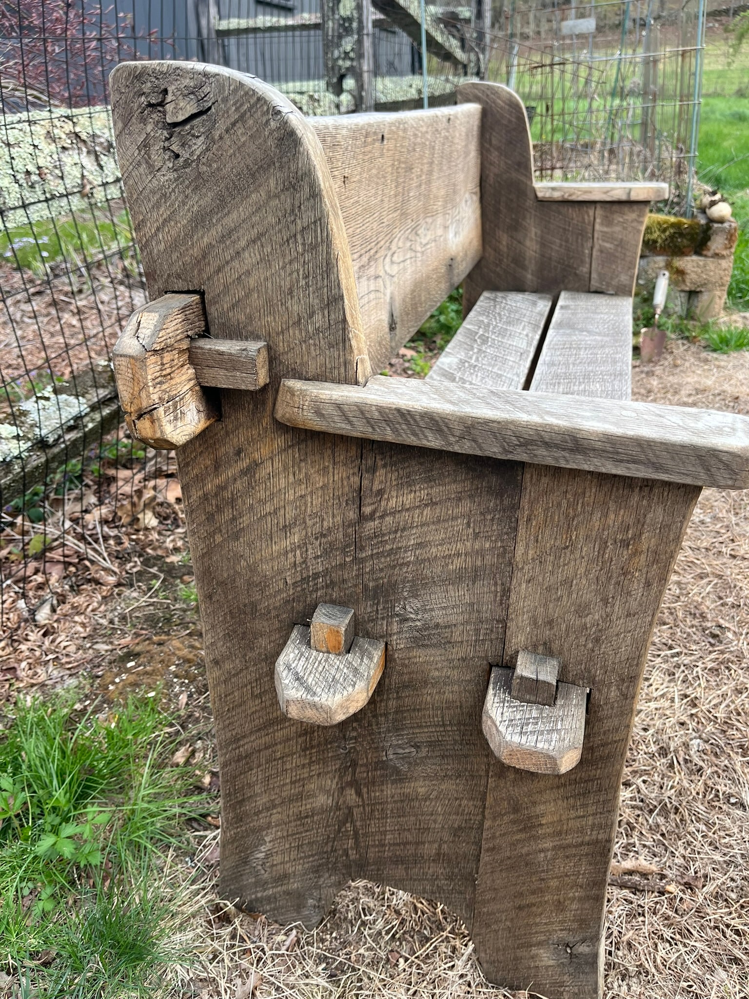 Rustic Garden Bench - 6