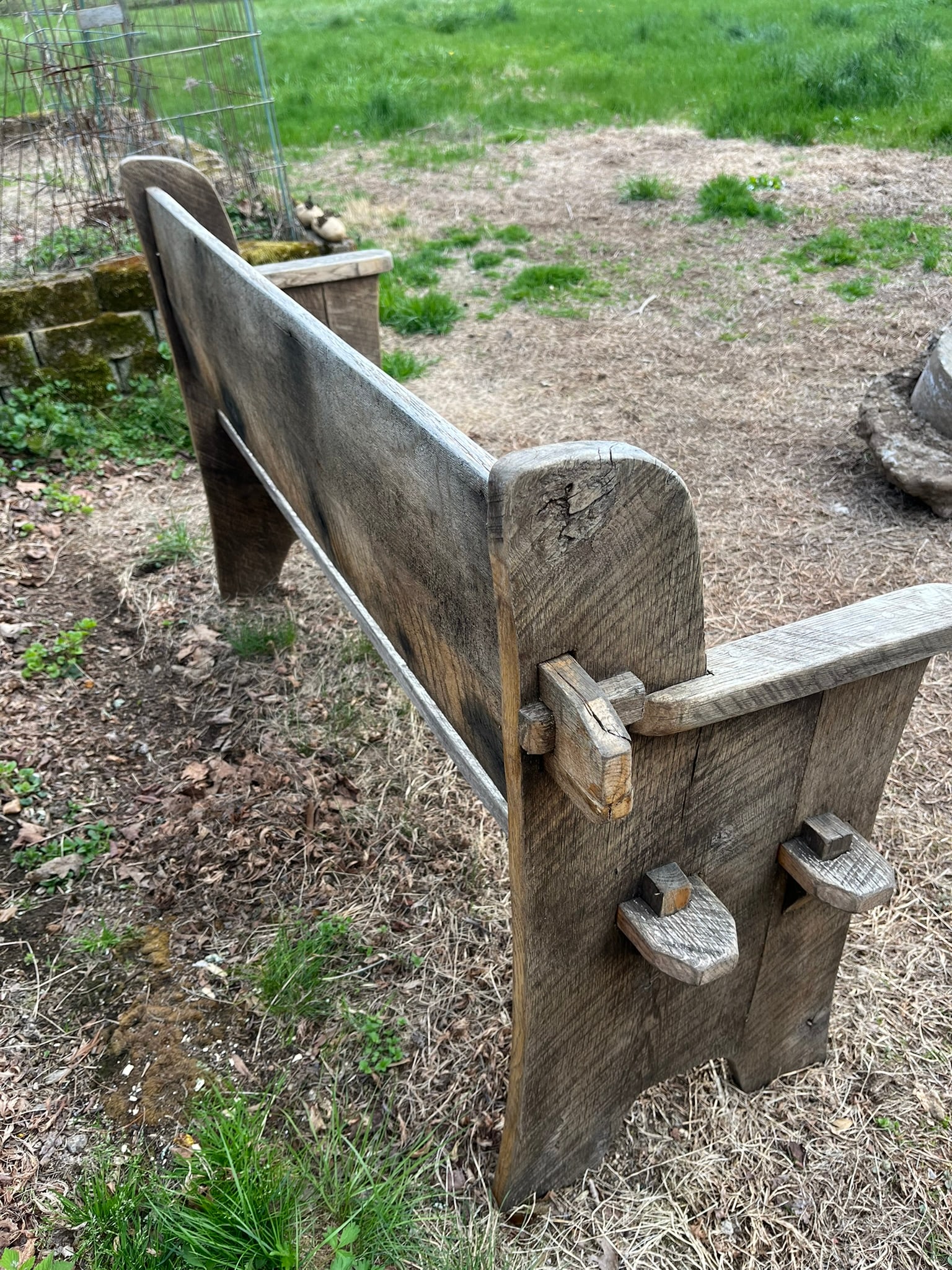 Rustic Garden Bench - 7