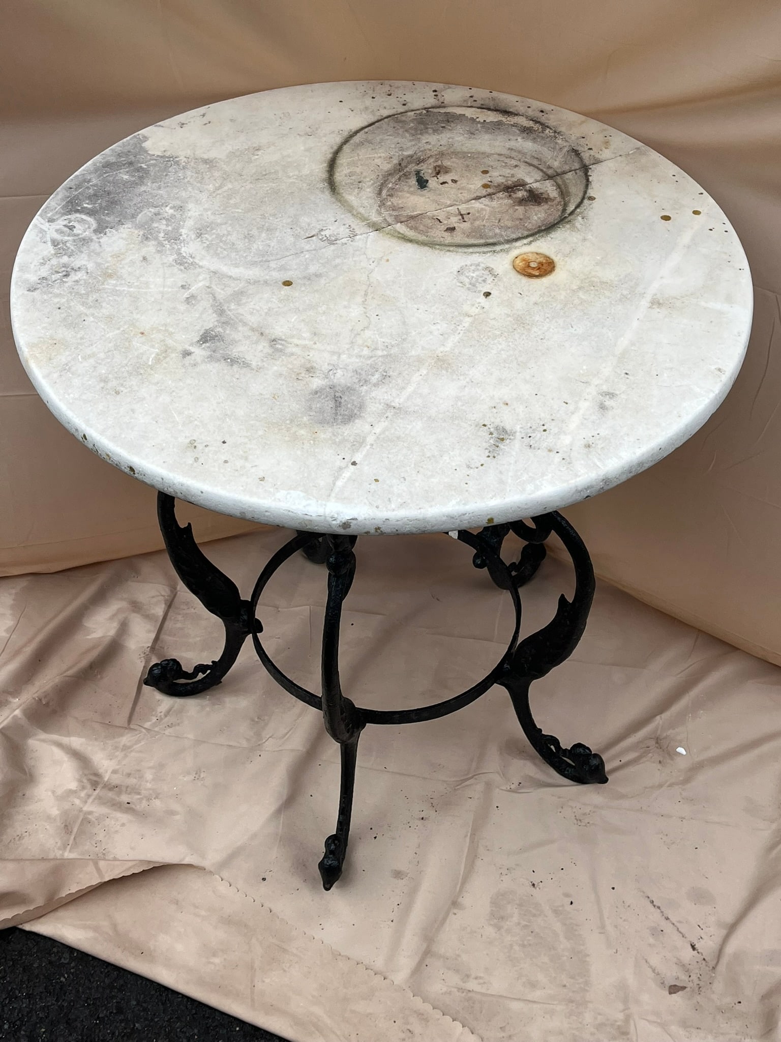 Wrought Iron Table Base - 5