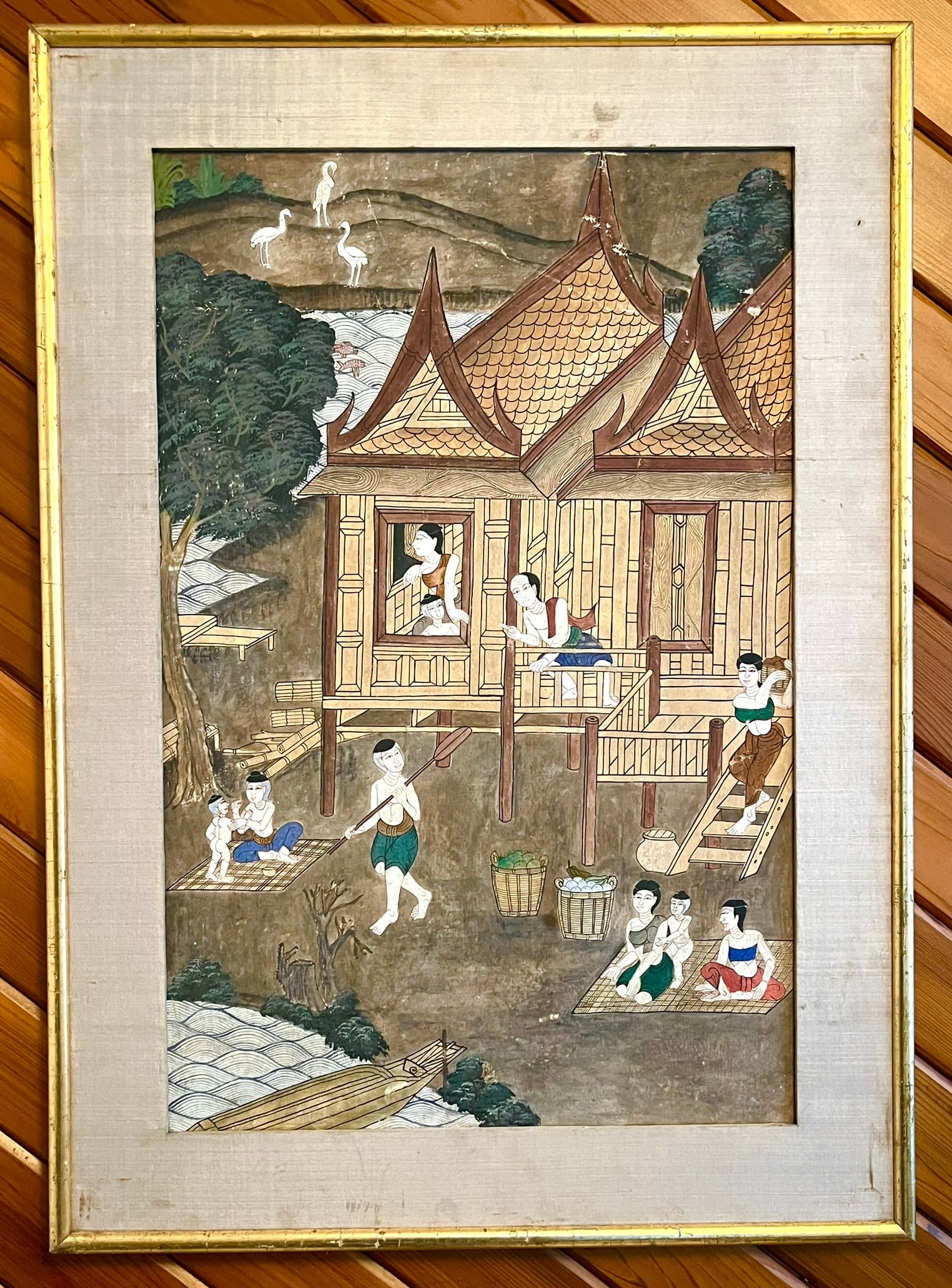 Antique Balinese Painting (1 of 4)