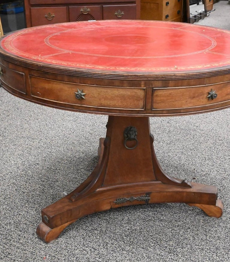 Regency Style Drum Table - 3
