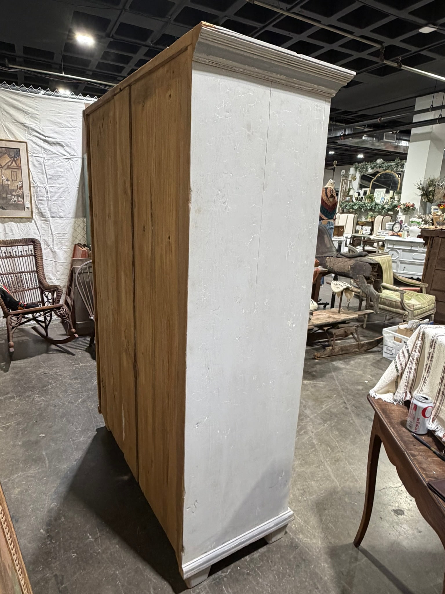 Swedish Painted Armoire - 9