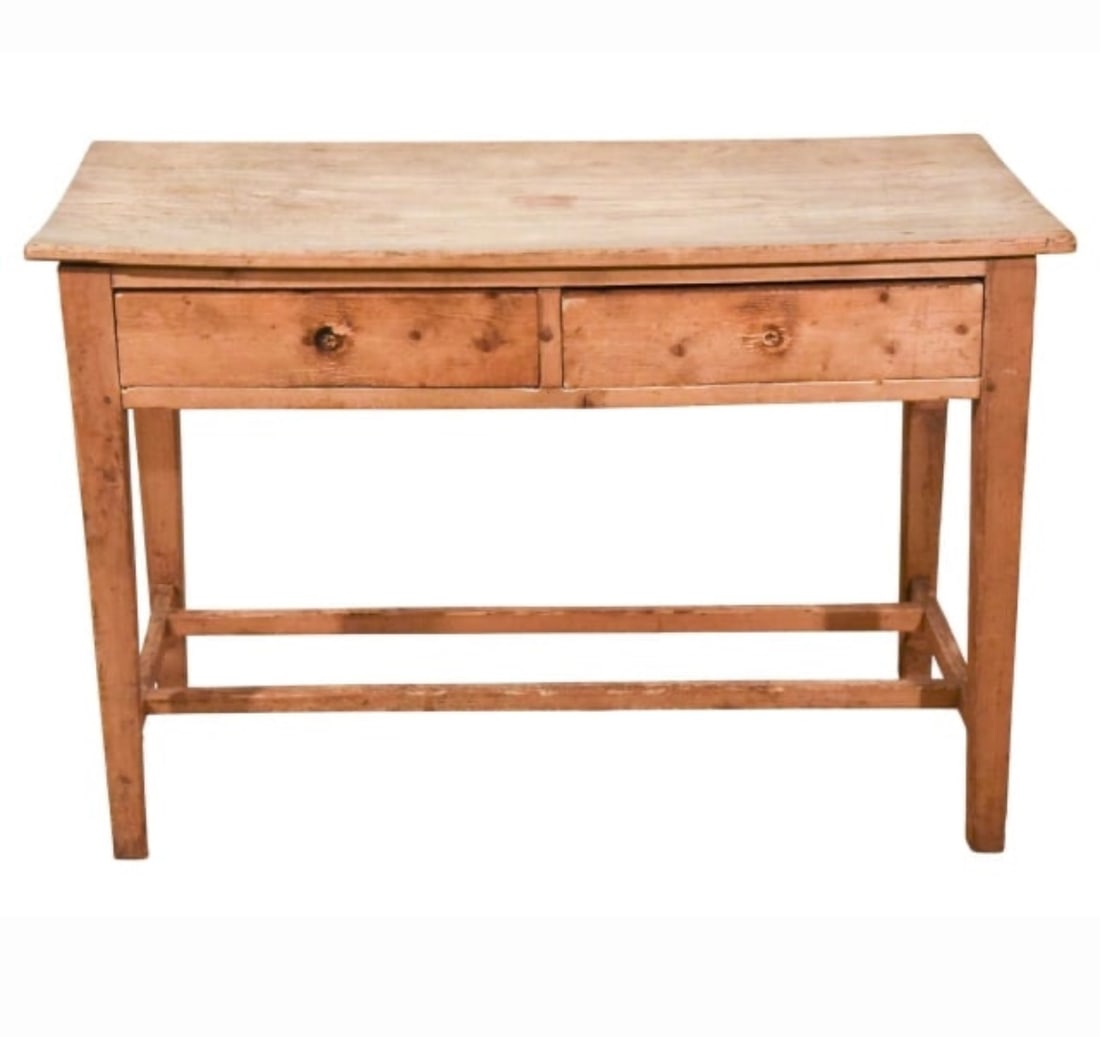 Scrubbed Pine Drop-leaf Serving Table (1 of 7)