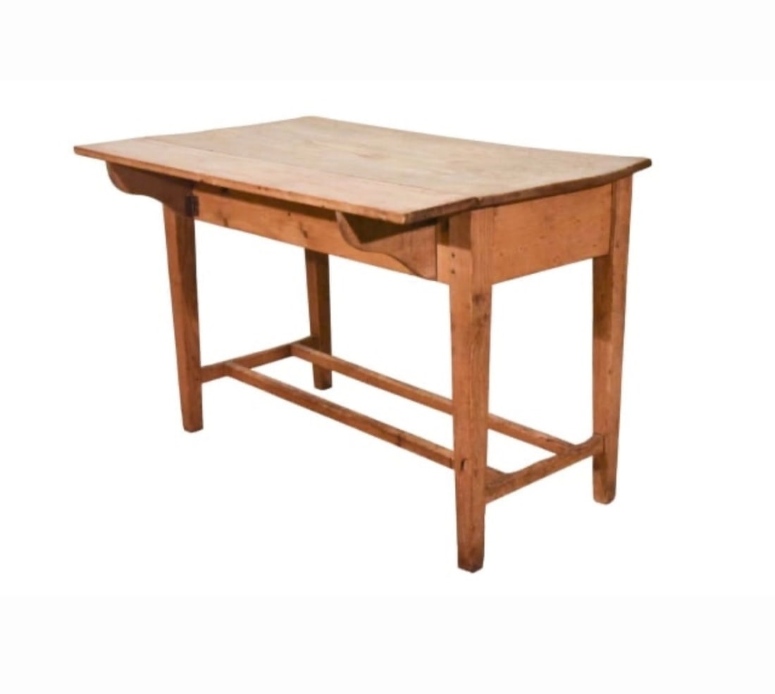 Scrubbed Pine Drop-leaf Serving Table - 3
