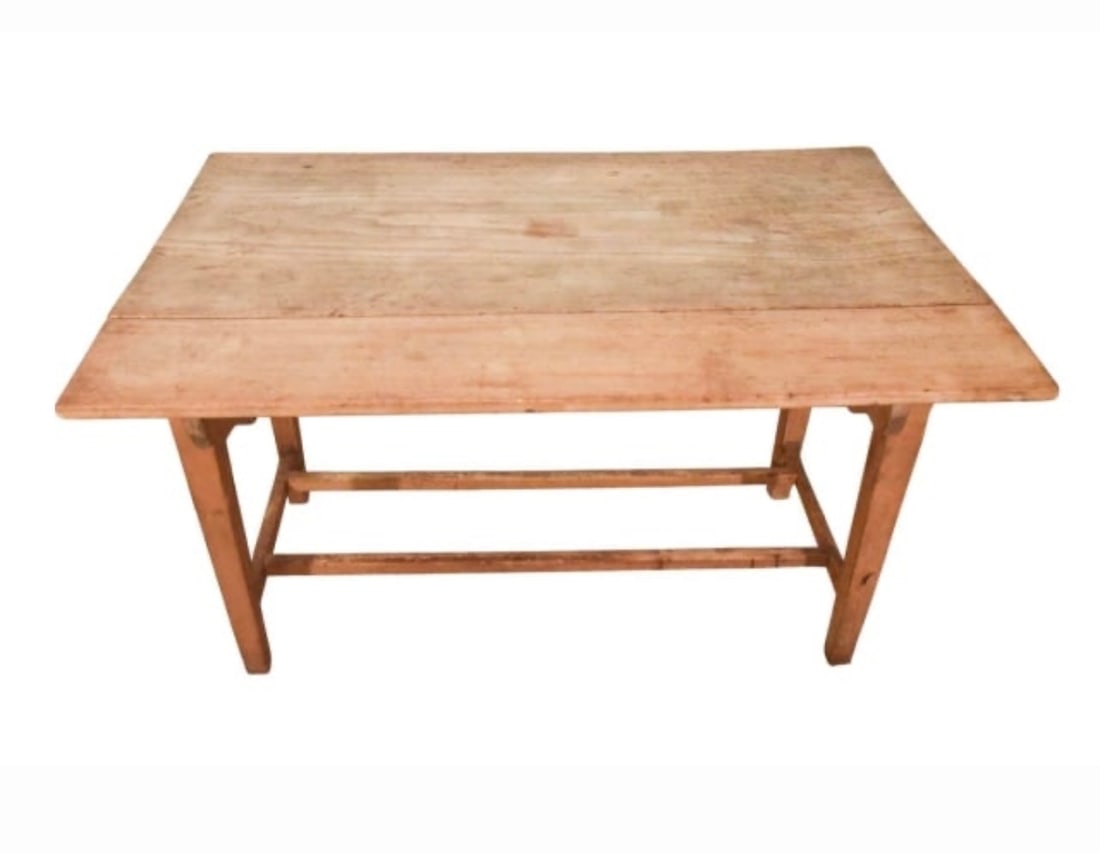 Scrubbed Pine Drop-leaf Serving Table - 4