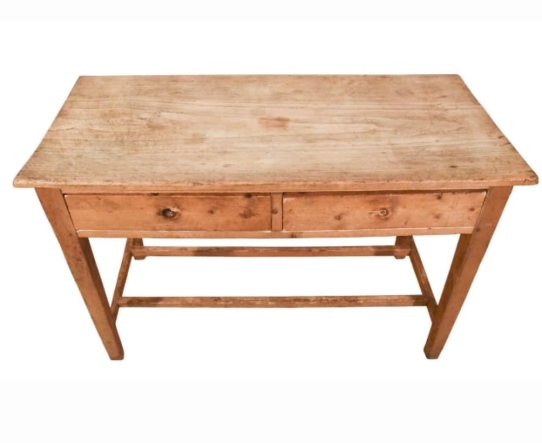 Scrubbed Pine Drop-leaf Serving Table - 6