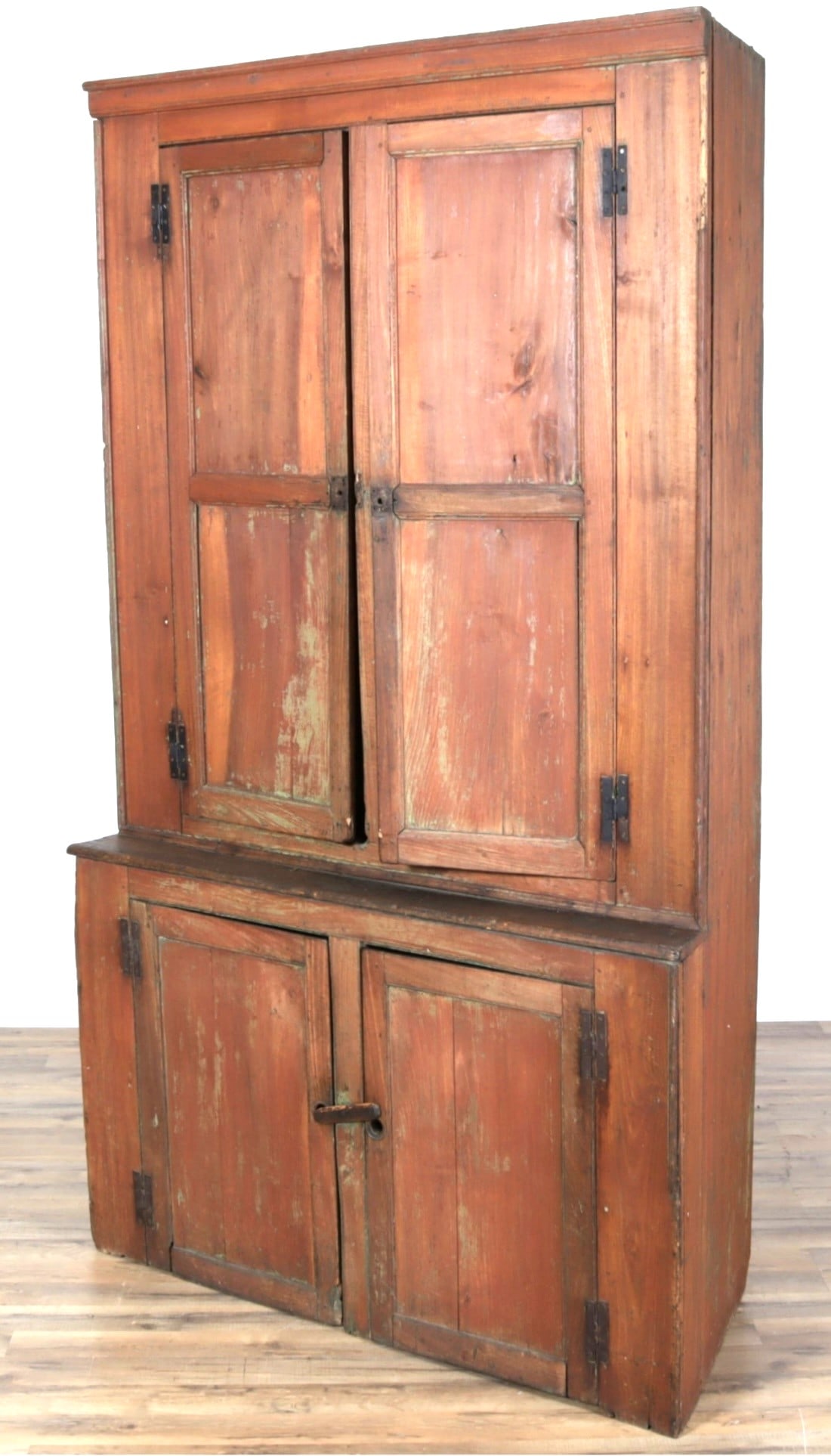 Large Stained Pine Step-Back Cupboard, Mid 19th Century - 3