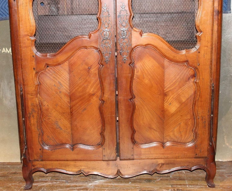 French Louis XV Bookcase, Cherry - 2