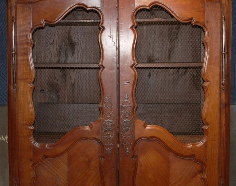 French Louis XV Bookcase, Cherry - 7