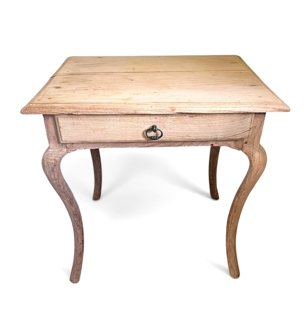 Louis XV Period Side Table, Bleached Oak (1 of 8)