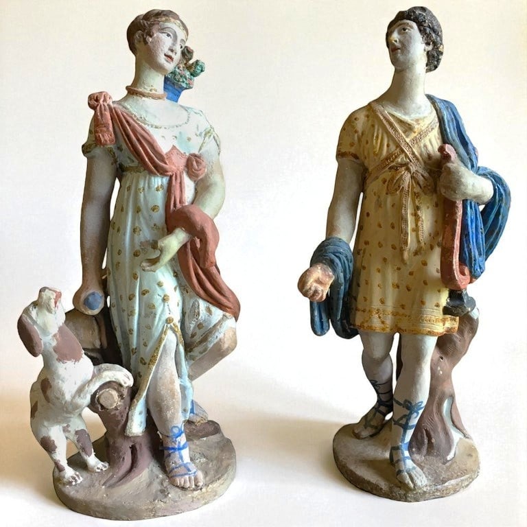 Pair of French Neoclassical Figurines, Circa 1800 (1 of 7)