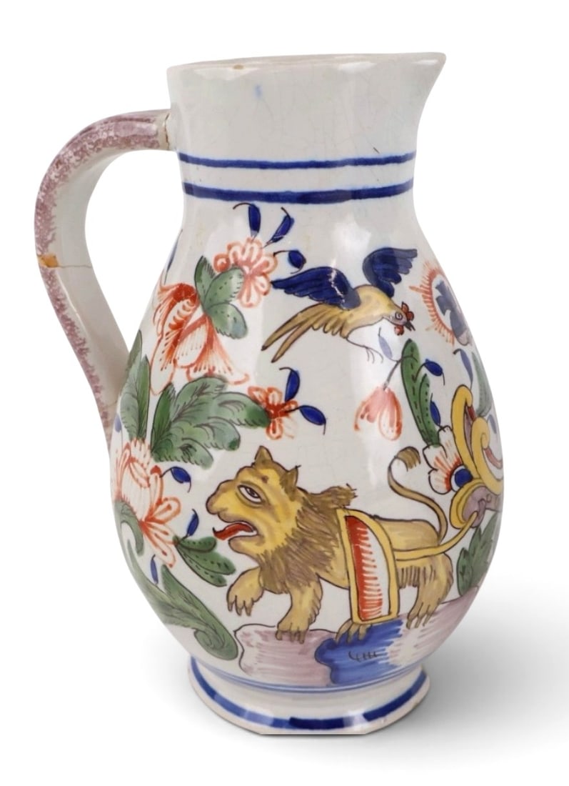 French Faience Pitcher, 19th Century (1 of 4)