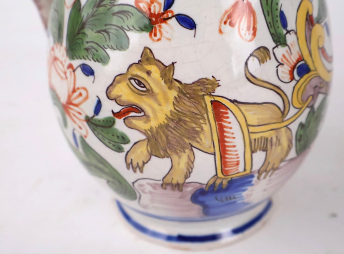 French Faience Pitcher, 19th Century - 3