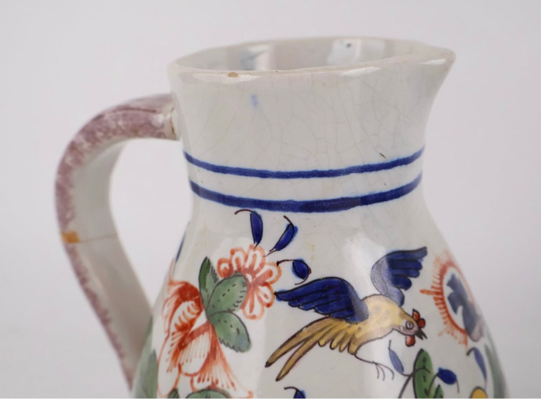French Faience Pitcher, 19th Century - 4