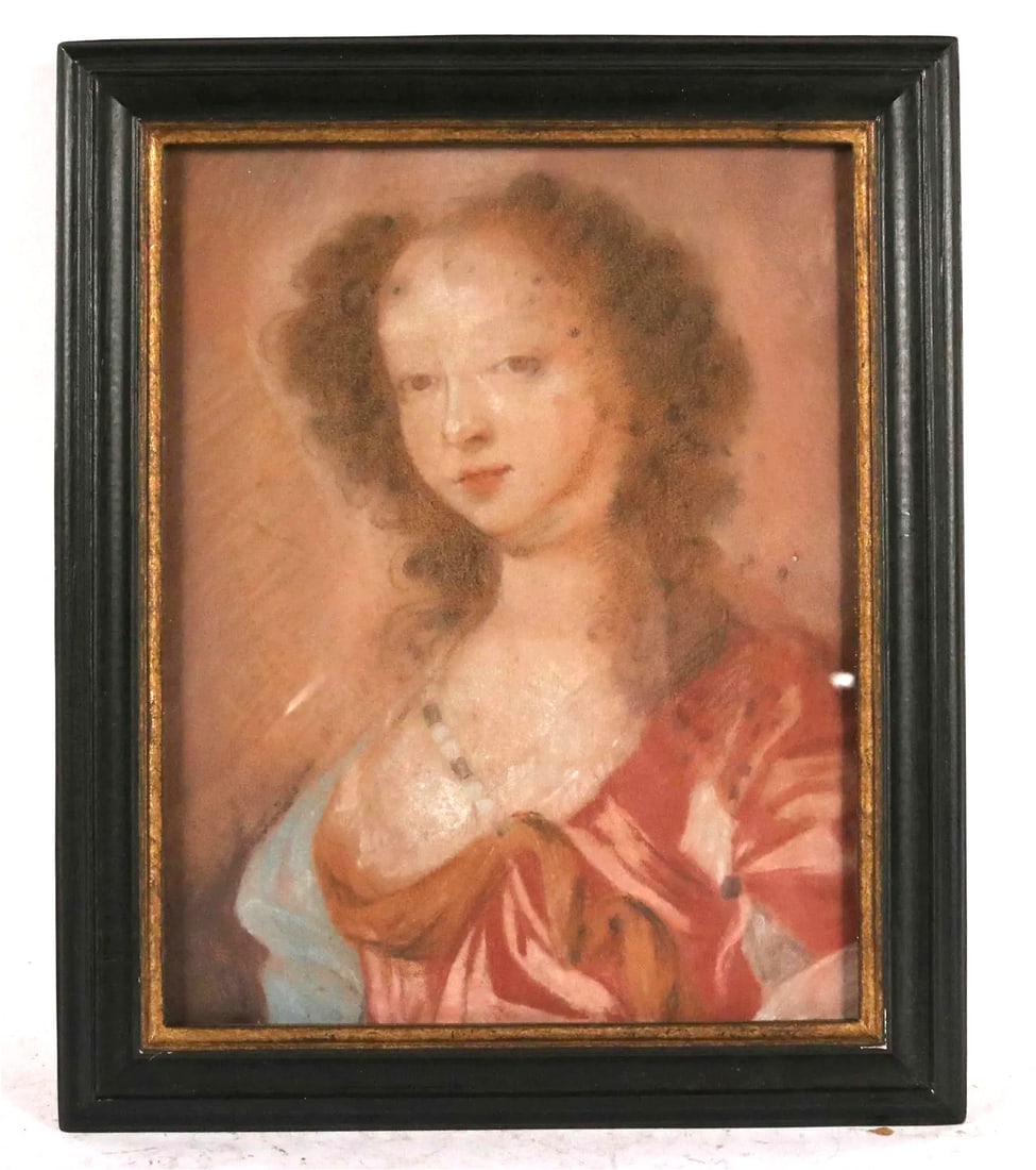Pastel Portrait Of a Lady, Edward Luttrell, Attr. (1 of 5)