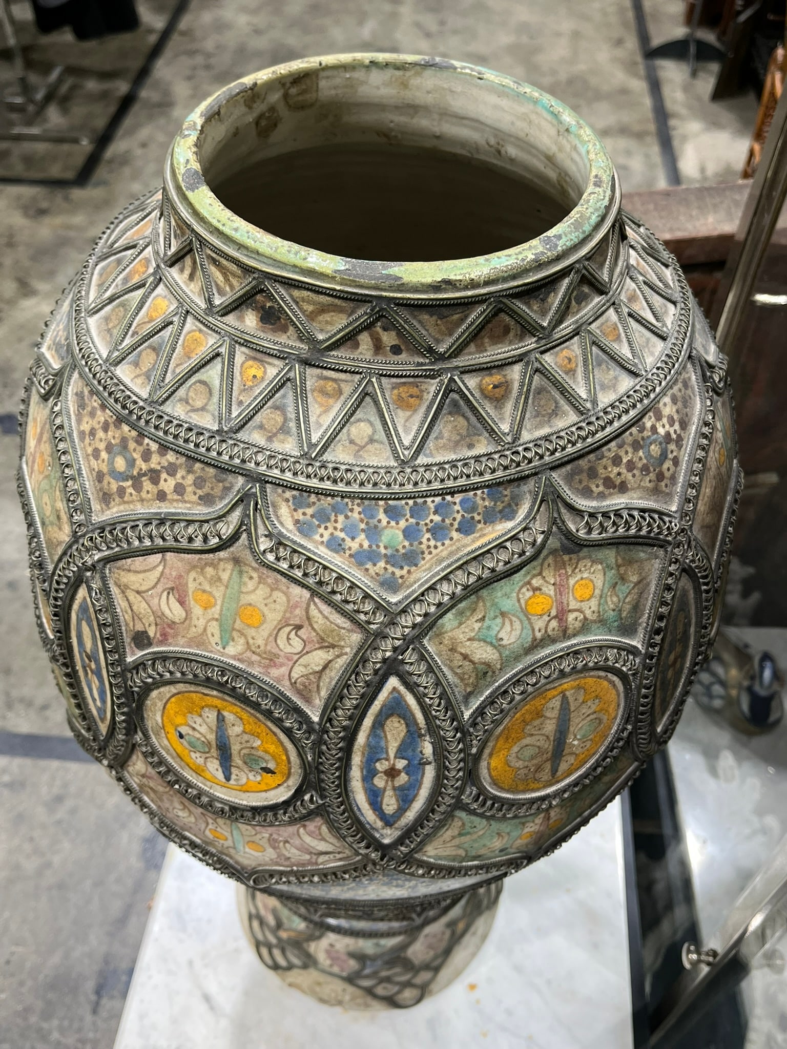 Large Moroccan Fez Vase - 4