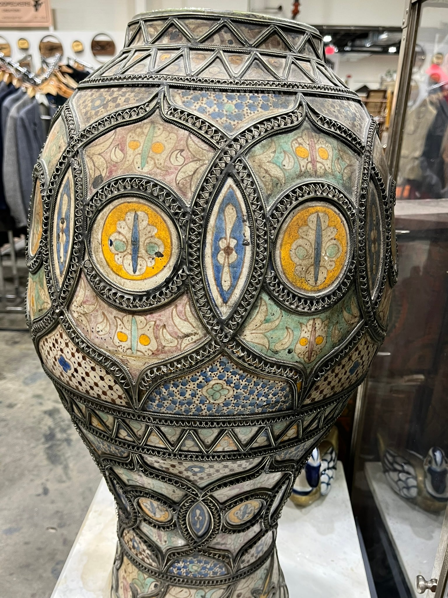 Large Moroccan Fez Vase - 5