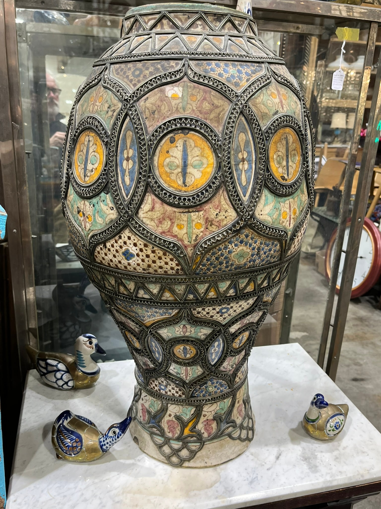 Large Moroccan Fez Vase - 6
