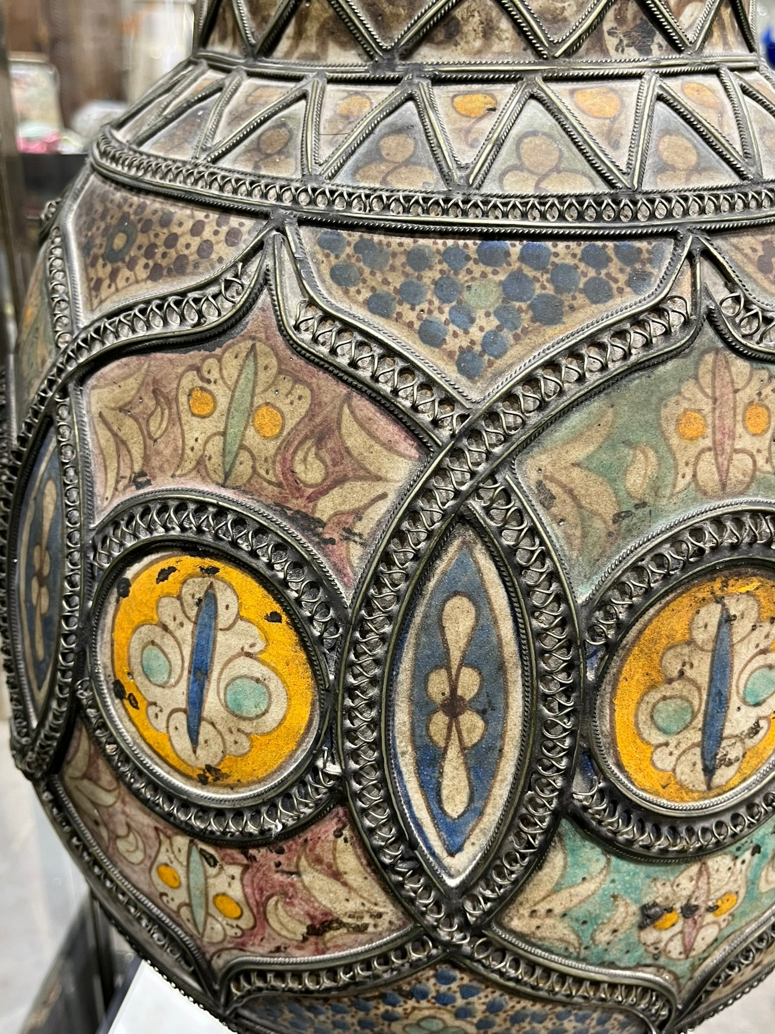 Large Moroccan Fez Vase - 7
