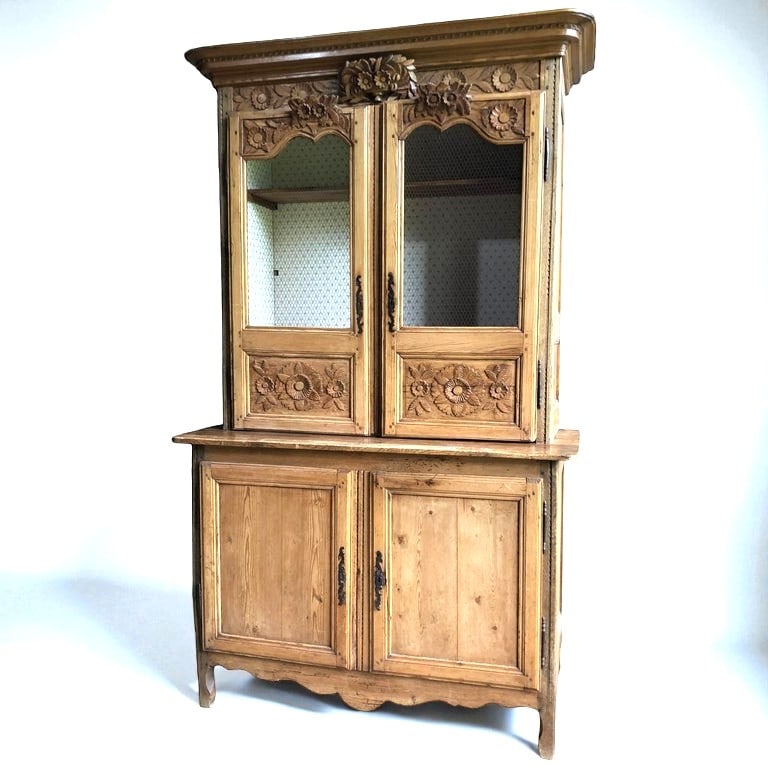 Stripped Pine Buffet a Deux Corps, Normandy France Circa 1790 (1 of 9)