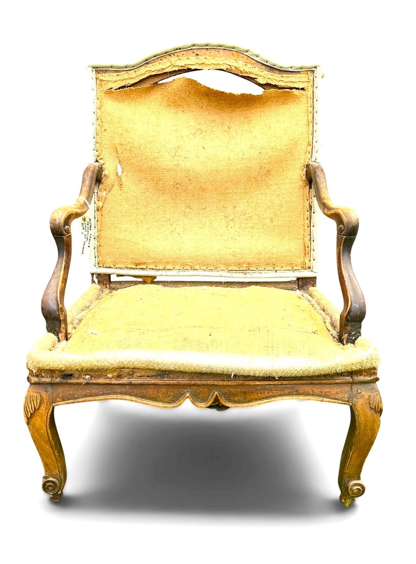 French Louis XV Provincial Fauteuil, 18th Century (1 of 8)