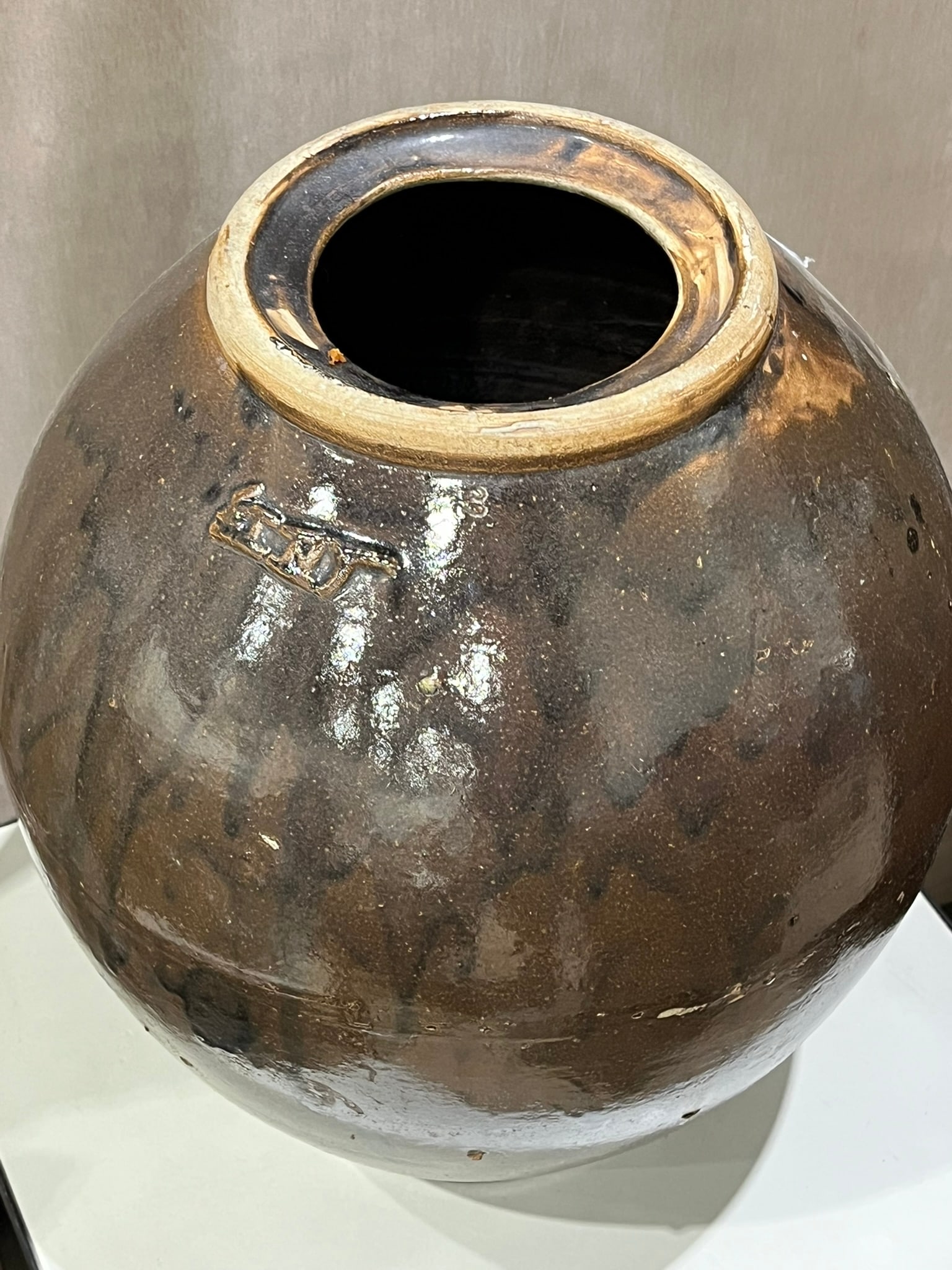 Large Glazed Pot - 2