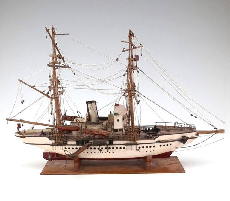 Bench-Made Model Steam Sailboat (1 of 6)