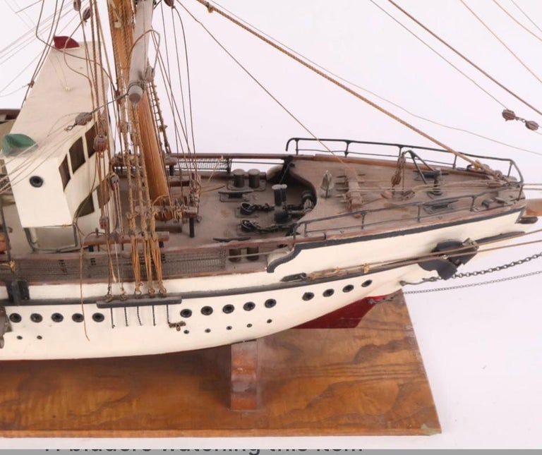 Bench-Made Model Steam Sailboat - 5