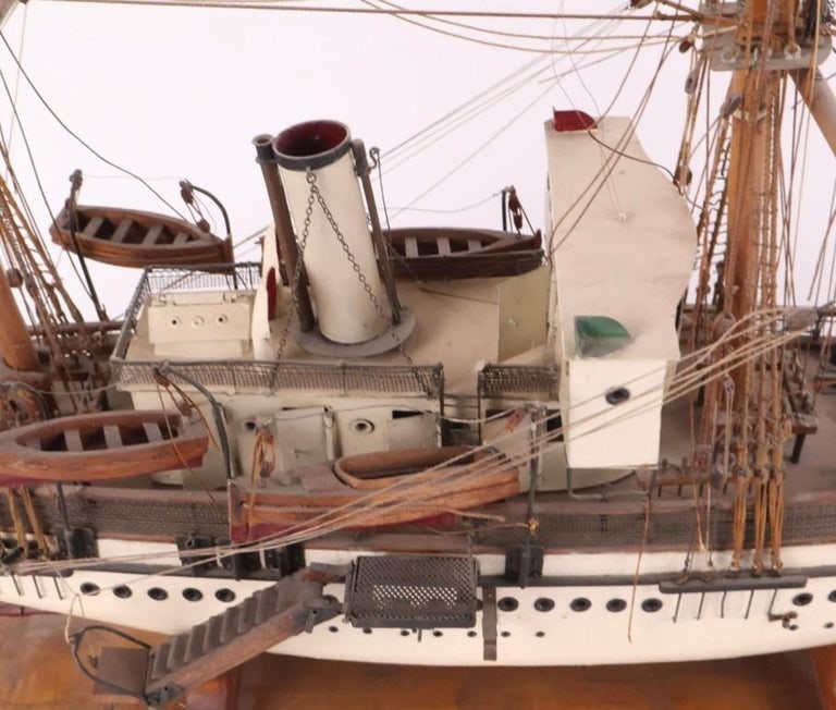 Bench-Made Model Steam Sailboat - 6