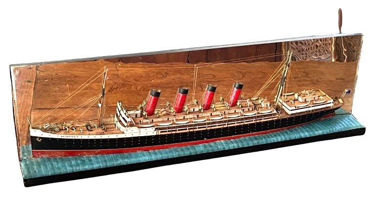 Half-Hull Model of Mauretania Ocean Liner (1 of 7)