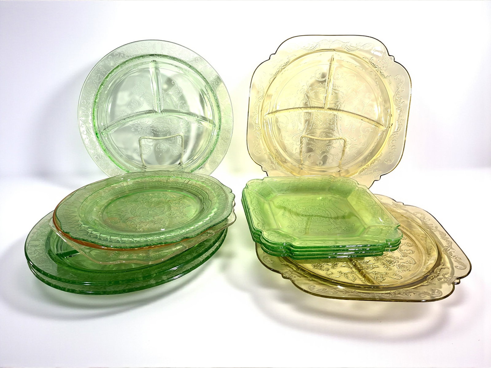 Collection of Pressed Glass Plates (1 of 5)