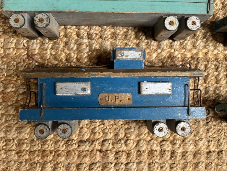 Depression Era Folk-Art Train Set - 4