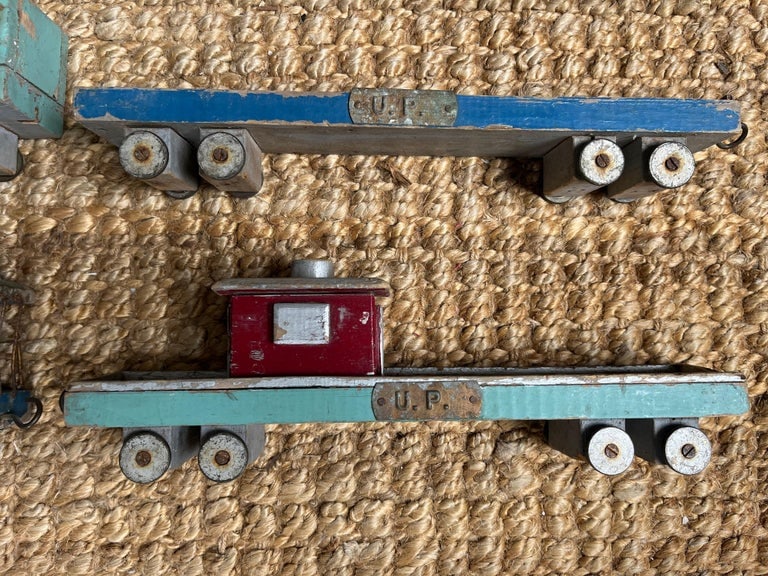 Depression Era Folk-Art Train Set - 5