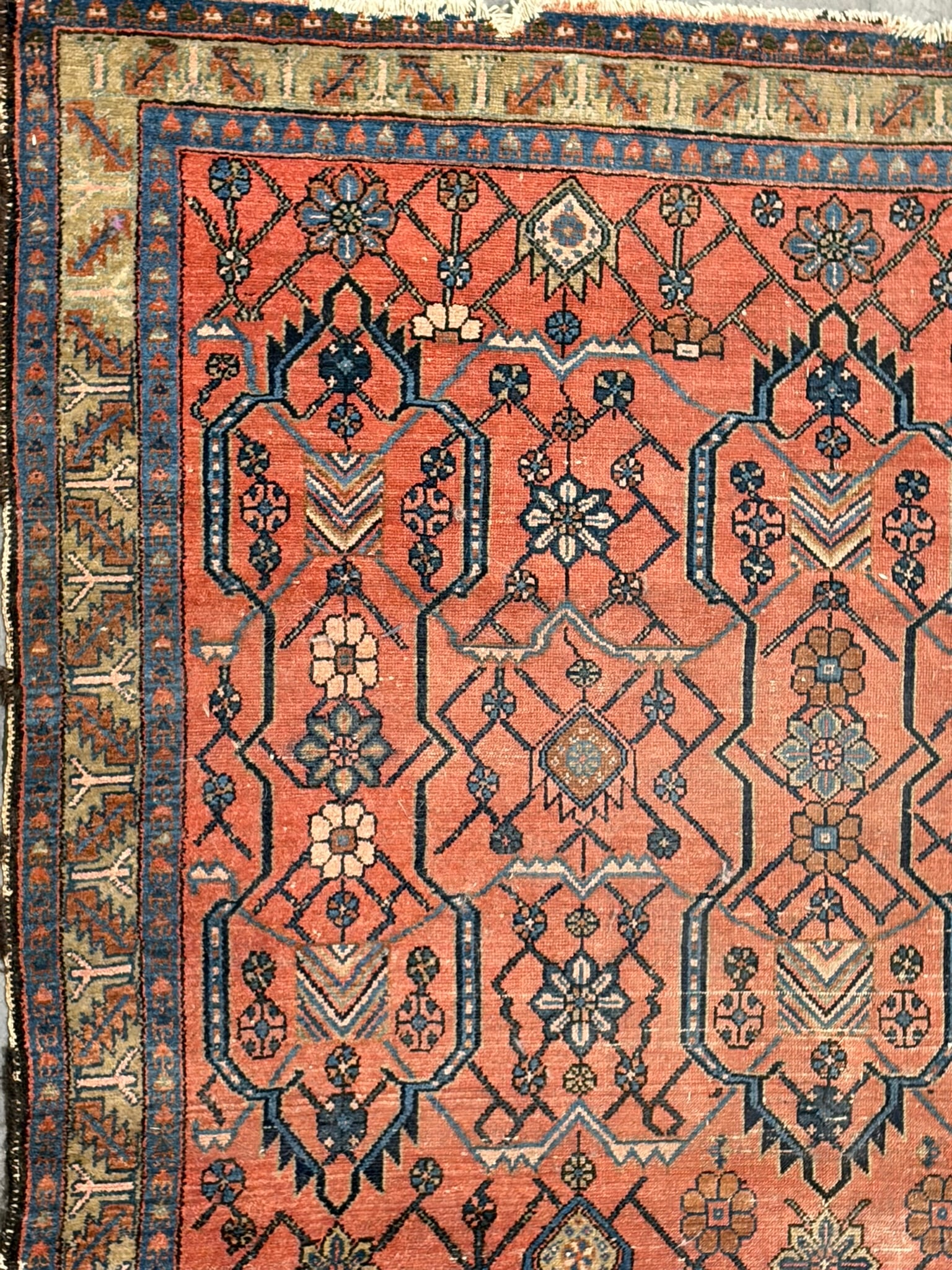 Semi-Antique Hamadan Rug - 2