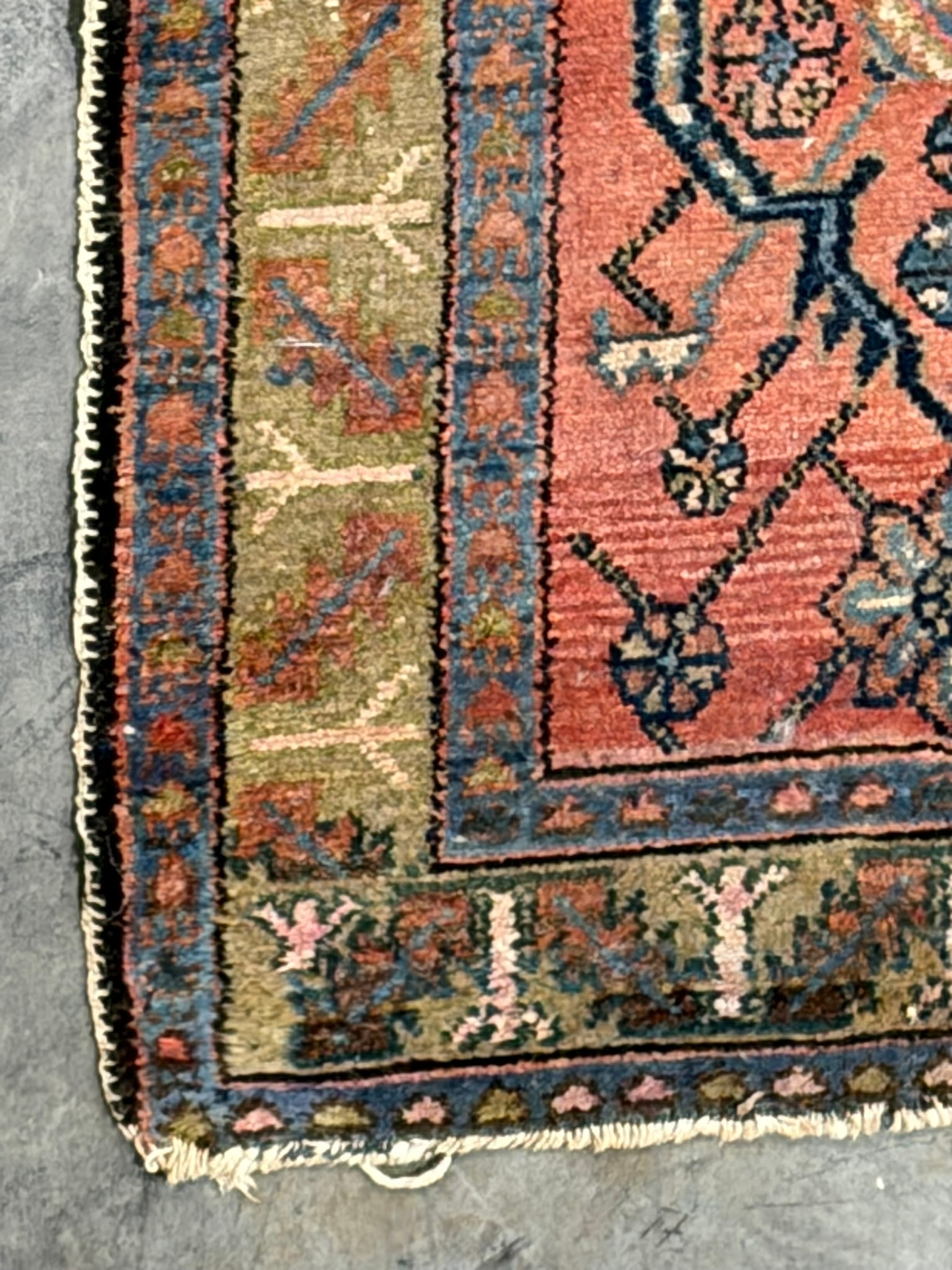 Semi-Antique Hamadan Rug - 5
