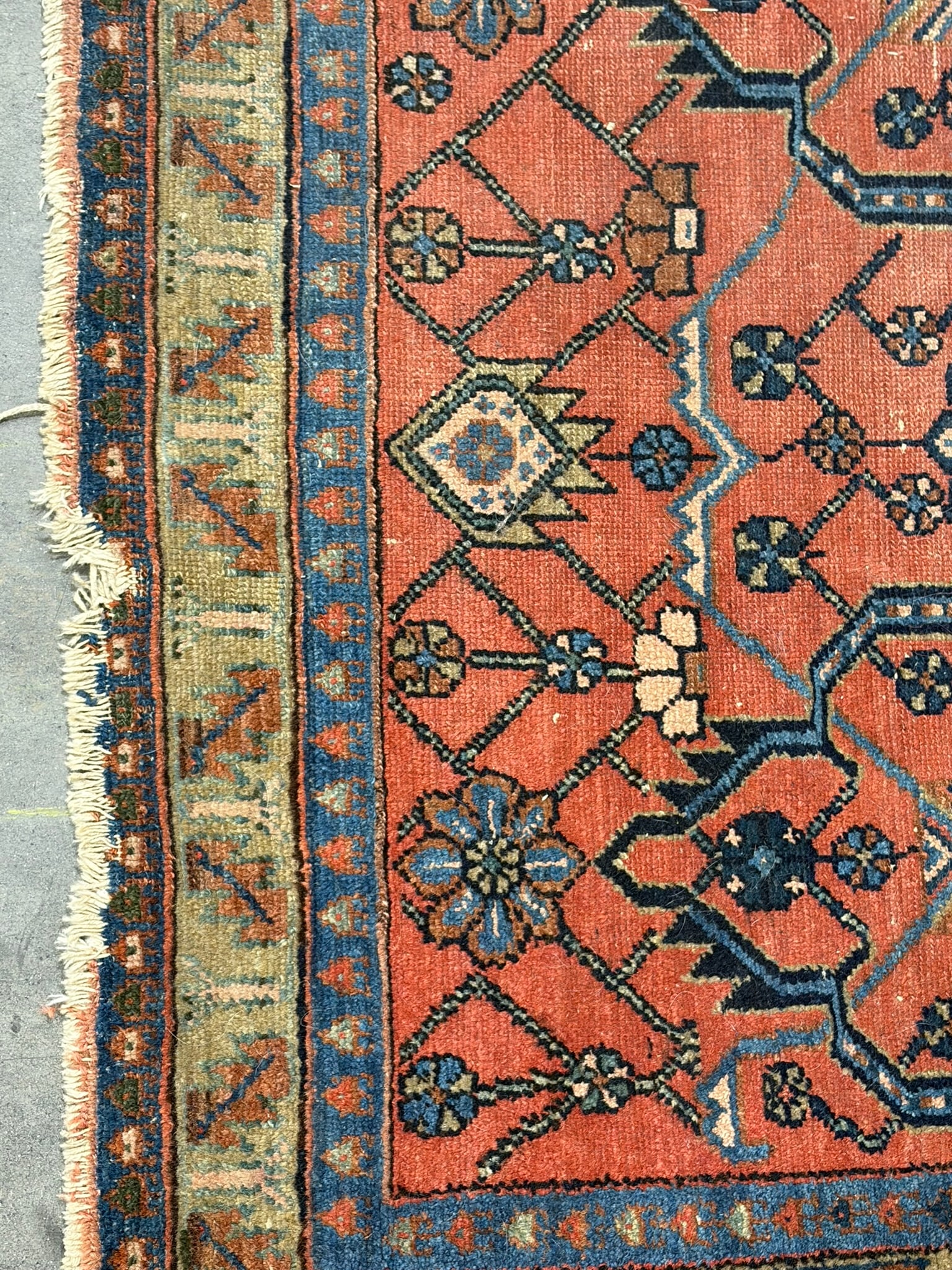 Semi-Antique Hamadan Rug - 6