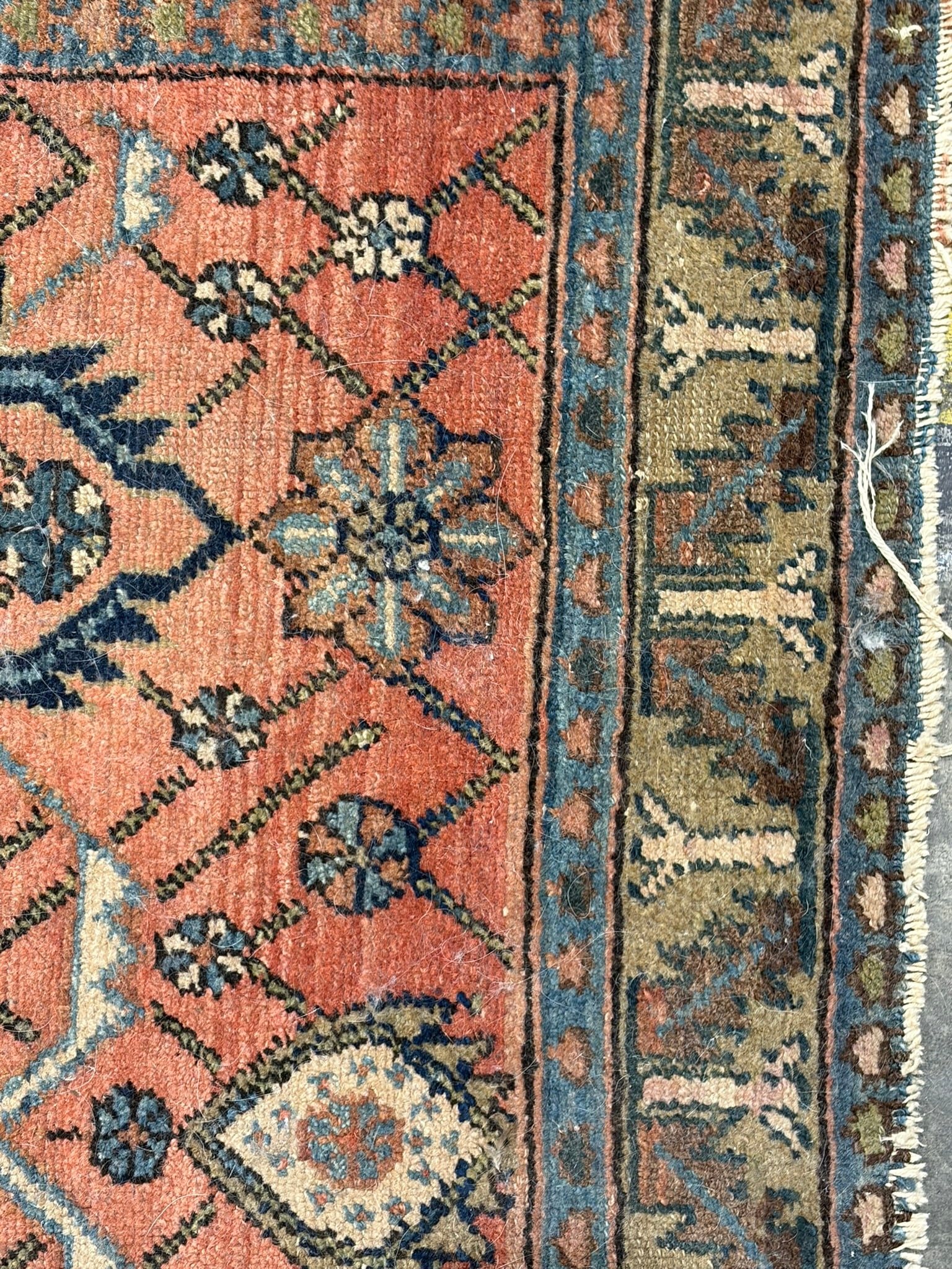 Semi-Antique Hamadan Rug - 7
