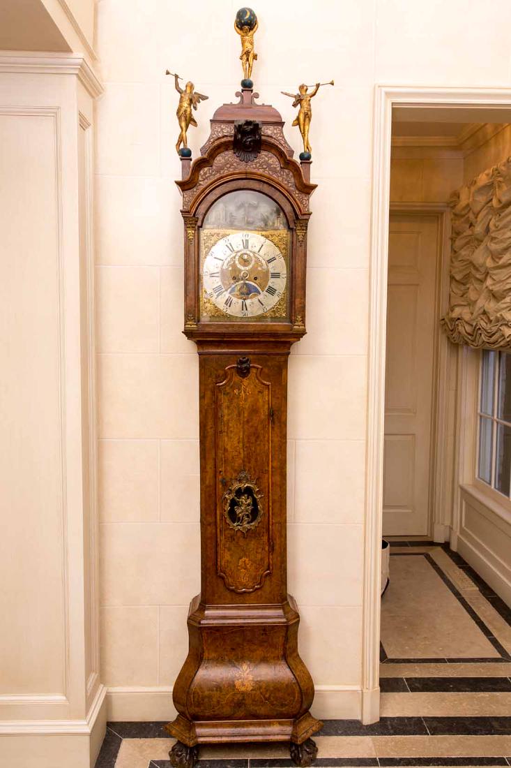 Dutch  18th c Tallcase Clock (1 of 20)