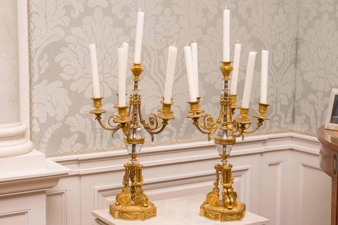 Pair of Rock Crystal & Ormolu Candelabra (1 of 12)