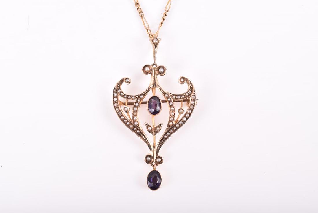 A late 19th / early 20th century 9ct yellow gold, (1 of 3)